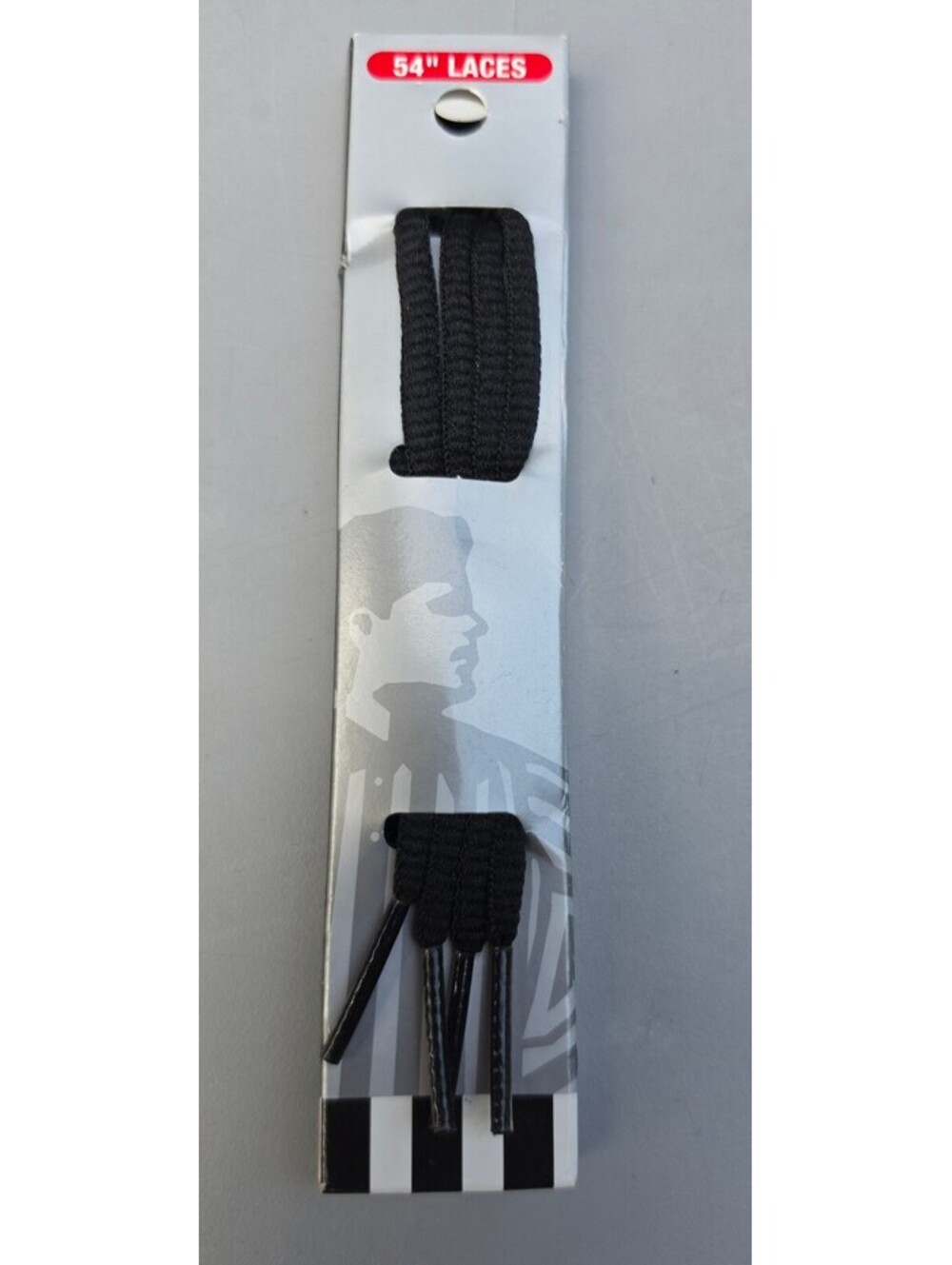 Vintage Foot Locker 54" Oval Black Shoelaces Original Package 1 Pair NEW
